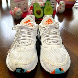 Adidas soft body sneakers.